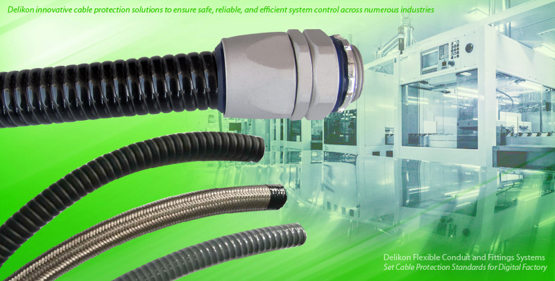 [CN] Delikon Electric Flexible Conduit Conduit Fittings, the ideal cable management system for every task