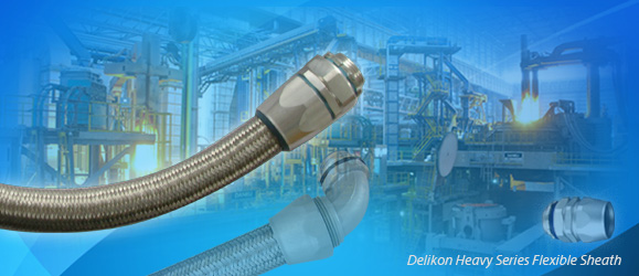 [CN] Delikon steel Endless Continuous Casting Rolling ESP process automation system motor VFD cable emi shielding YF-704 waterproof emi rfi shield heavy series 