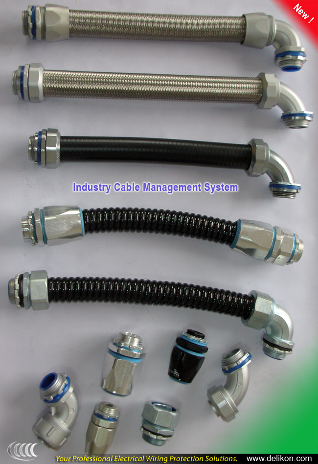 [CN] Delikon Automation cable wires protection FLEXIBLE conduit and fittings leading manufacturer of electrical flexible conduit and flexible conduit fittings